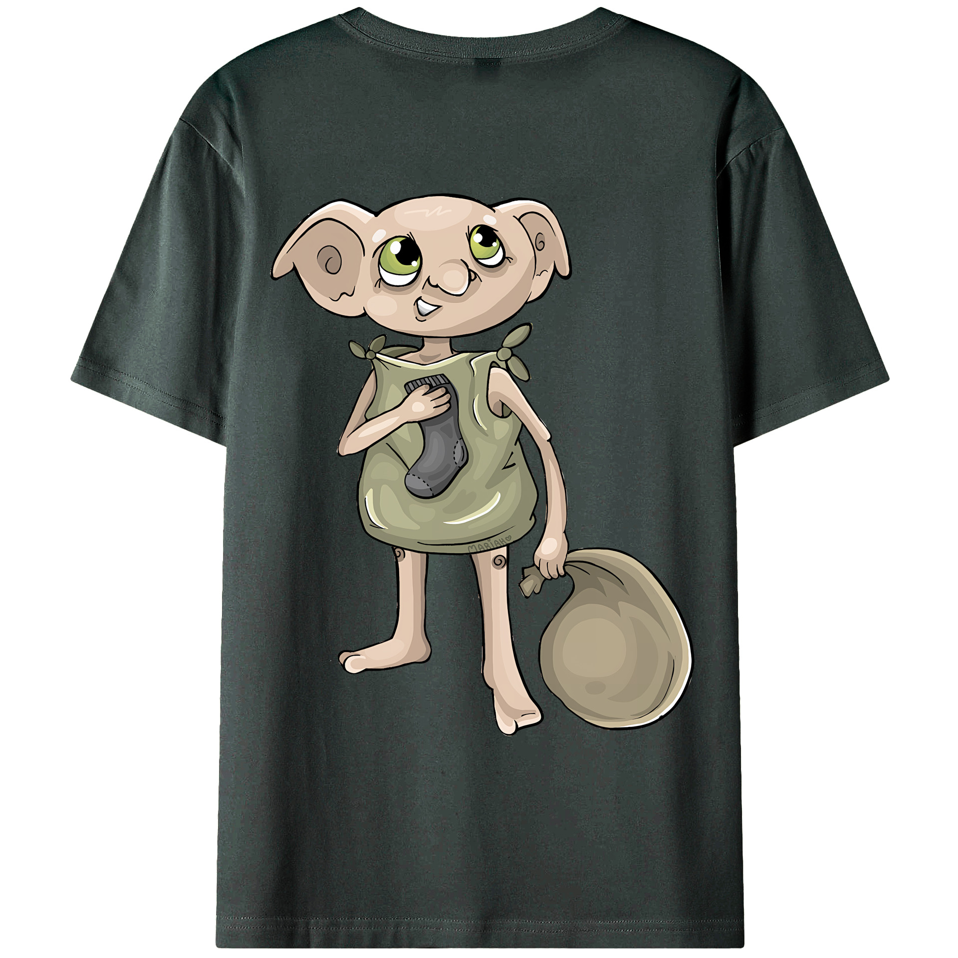 （画像用） Harry Potter ハリー・ポッターシリーズ 綿100％ メンズ半袖Tシャツ（バックプリント） 通気性
